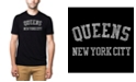 LA Pop Art Mens Premium Blend Word Art T-Shirt - Queens NY Neighborhoods